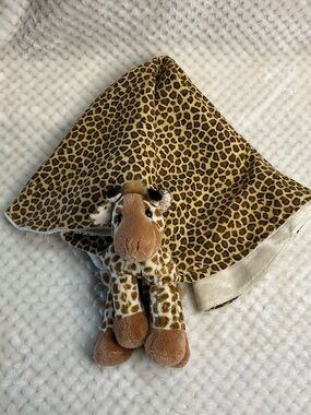 Unbranded Plush Giraffe Lovey Stuffed Animal Security Blanket Toy